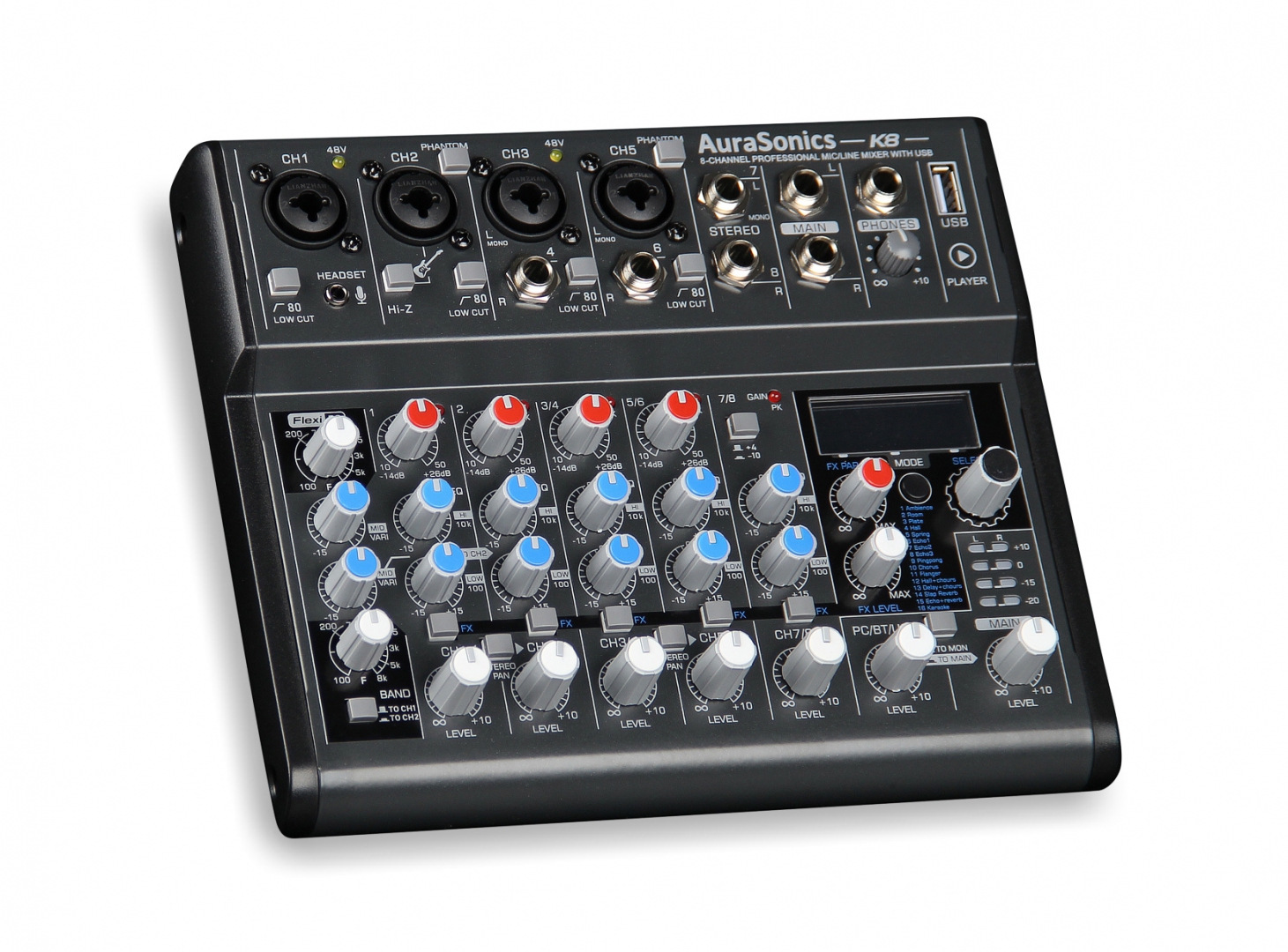 AuraSonics K8 компактный микшерный пульт в Фурманове