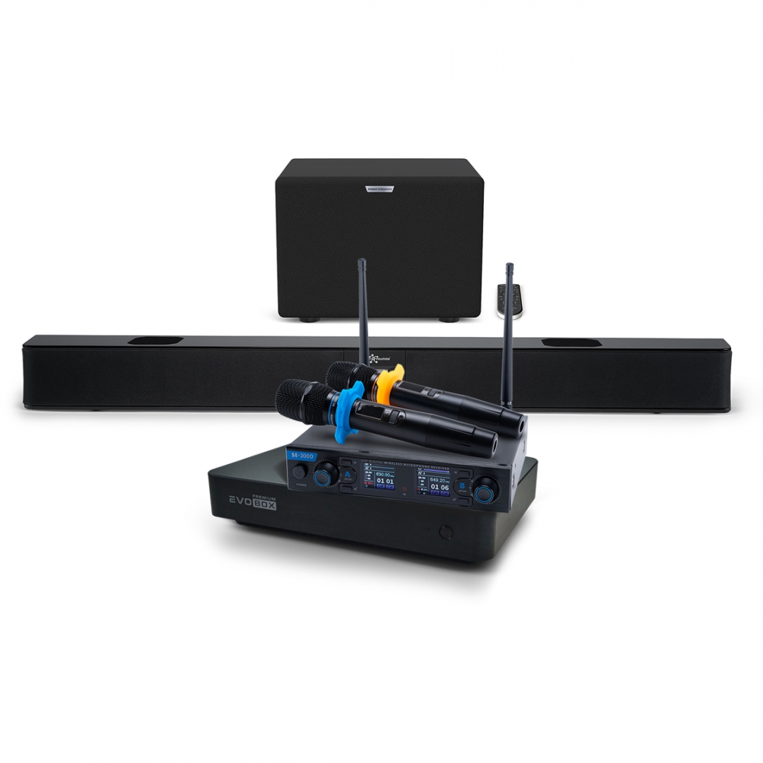Hi-End караоке-система EVOBOX Premium + EvoSoundBar (саундбар с караоке) в Фурманове