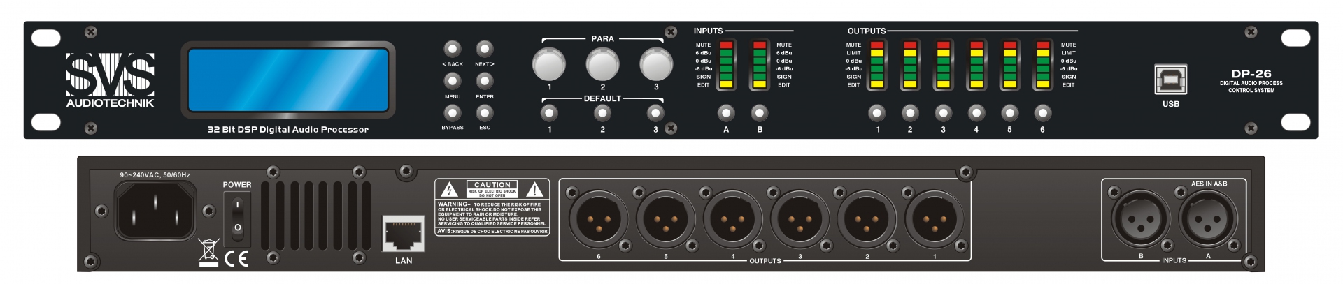 SVS Audiotechnik DP-26 Цифровой процессор: 2 входа 6 выходов в Фурманове