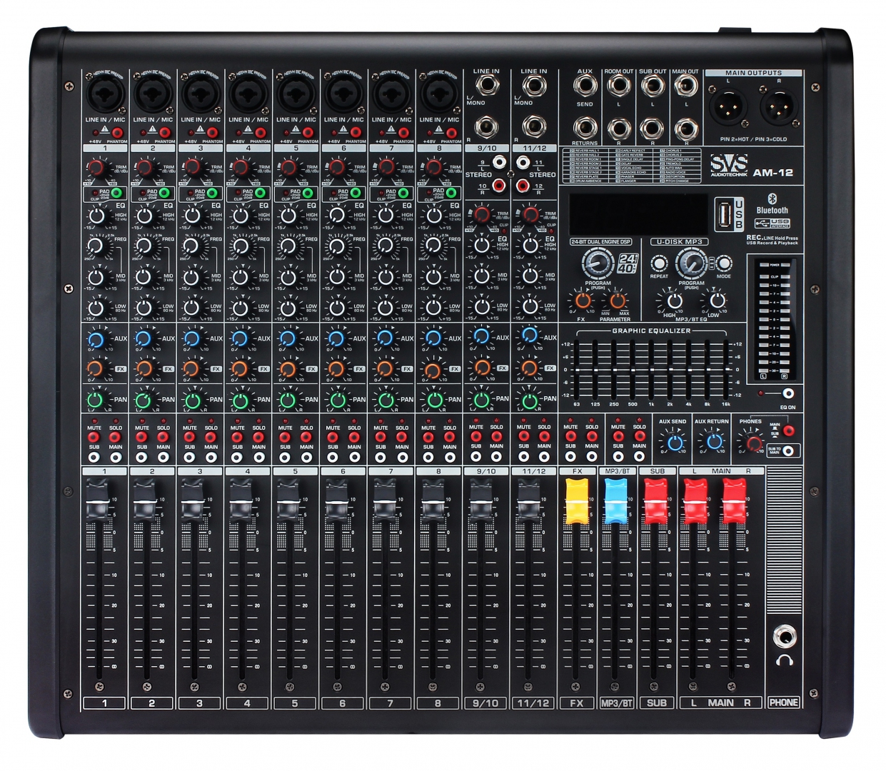 SVS Audiotechnik mixers AM-12 Микшерный пульт аналоговый, 12-канальный в Фурманове